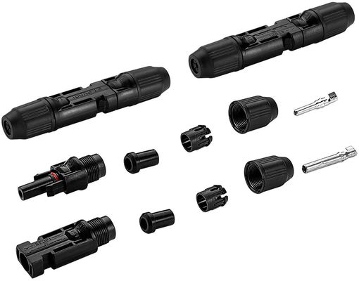 Waterproof Solar Panel Connectors Silver Tinned Copper Cable Solar PV Connector Ip67